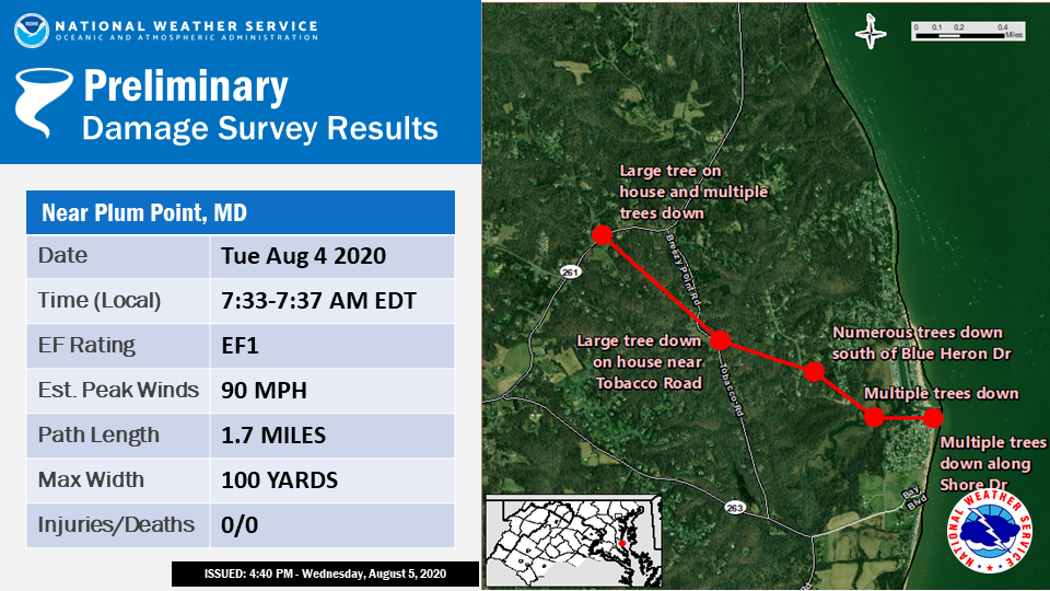 Tropical Storm Isaias Tornadoes